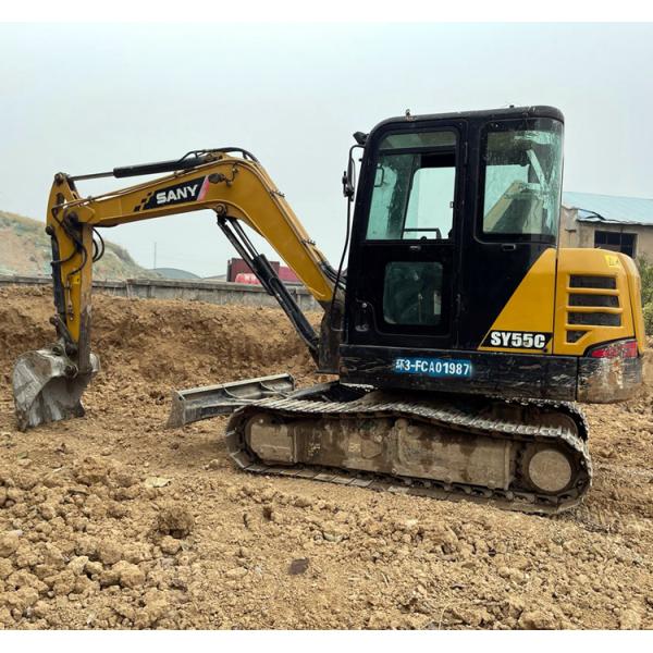 1600 Horas de Trabajo Utilizado Sany SY60 Pro Mini Excavadora con 0,23 m3 Capacidad de cubo