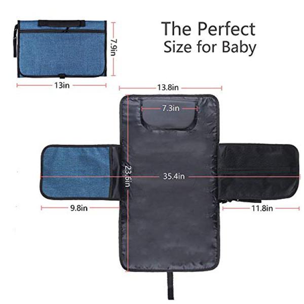 Modern Popular Diaper Bags For Mom And Dad Seld Pasting PEVA Lining