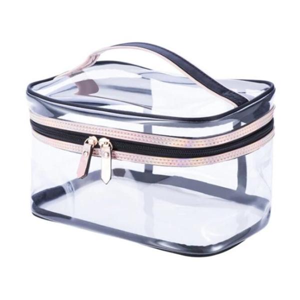 PVC Mini Plastic Cosmetic Bags , Cosmetic Tote Bags Printed Promotional