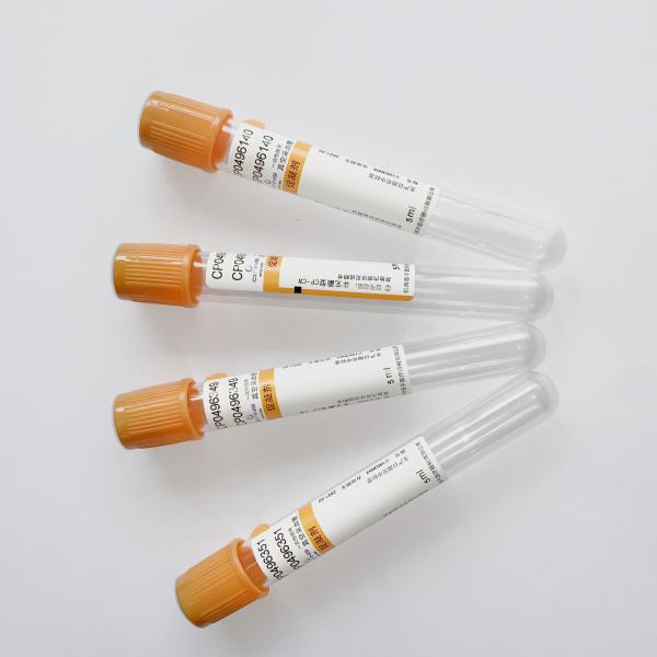 Pro tubos superiores alaranjados da coleção do sangue do BD Vacutainer do tubo da coagulação