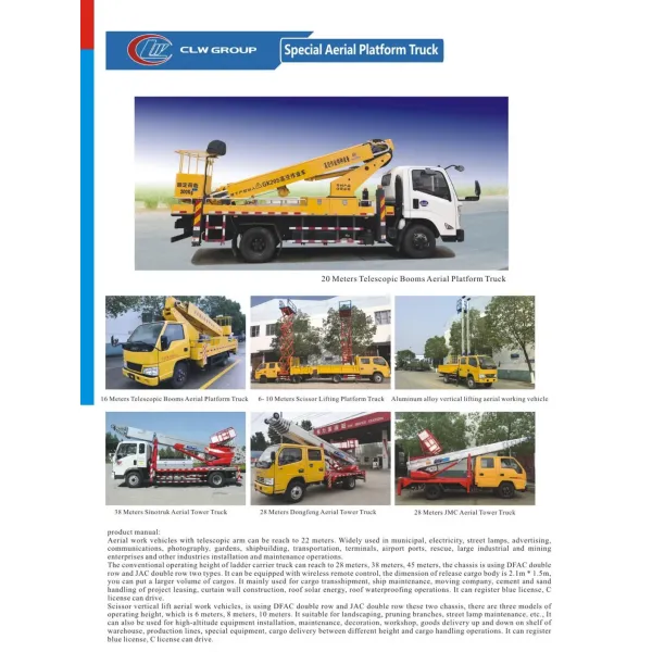 Heavy-Duty Hydraulic Aerial Work Platform Truck for Sale