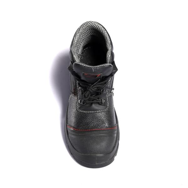 Shengjie Cuero de vaca en relieve superior PU antiperforación Calzado de seguridad a prueba de agua Botas de trabajo para gatos Zapatos de seguridad