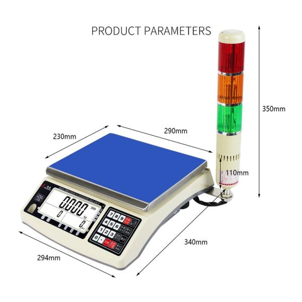 Industrial Grade Digital Counting Scale Portable With Weight Alarm Prompt
