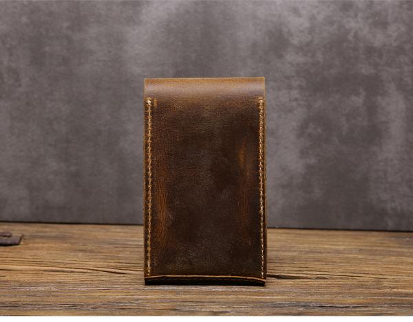 CROSS-BORDER RETRO CRAZY HORSE LEATHER WATCH BAG CONVENIENT CREATIVE LEATHER WATCH STORAGE HOLSTER