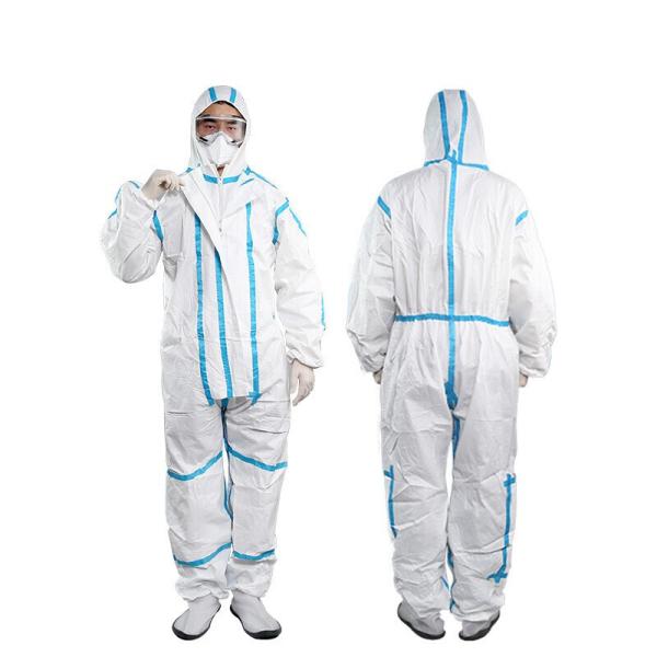 Impervious Medical Protective Clothing Coveralls With High Breathable