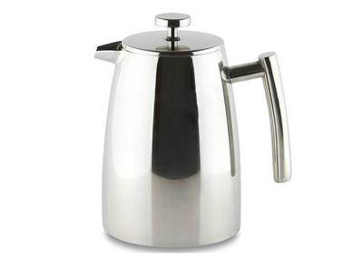 Mirror Polished Double Wall French Press Pot 17/34oz Steel French Press Coffee Maker