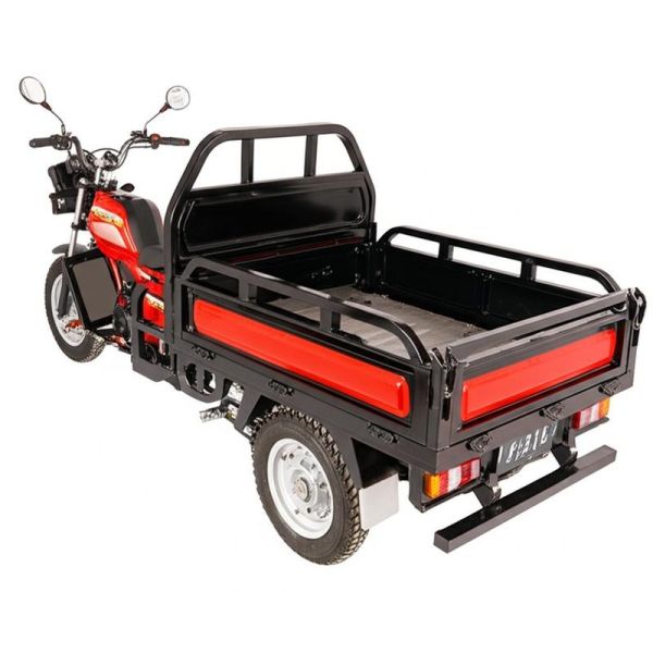 Brushless Motor Electric Cargo Tricycle Rear Carrier Battery Position Grade Ability 10-15 Degrees Urban Delivery Vehicle