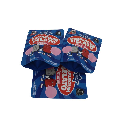 Плоская подкладка из алюминиевой фольги, мешок с травой, конфеты, с клапаном и молниеносной решеткой