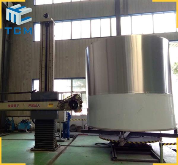 Industrial dished end polishing machine  Automatic 2500mm surface polishing machine