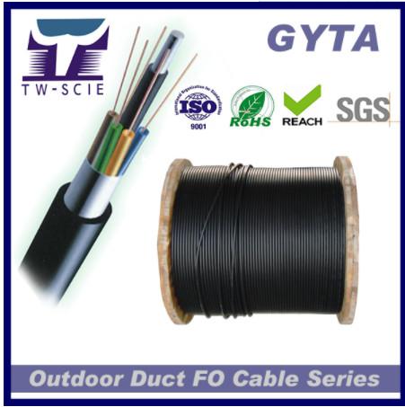 Aluminum GYTA 24 Core Loose Tube Stranded Fiber Optic Cable For Duct Use