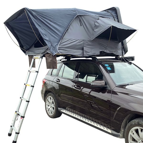 2025 4x4 Hard Shell Rooftop Tent ABS Oxford Fabric 4-Person Car Roof Top Dachzelt for Off-Road Camping