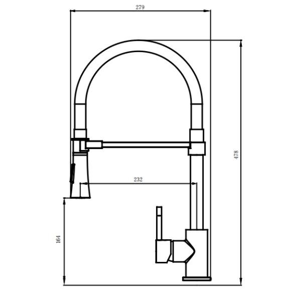 Chrome Green Single Hole Magnetic Pull Down Kitchen Faucet Kitchen Water Mixer Tap