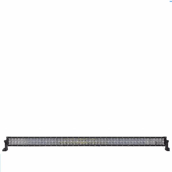 Black Aluminum 40000 Lumens LED Car Light Bar 300W Toughed Glass Bending Style