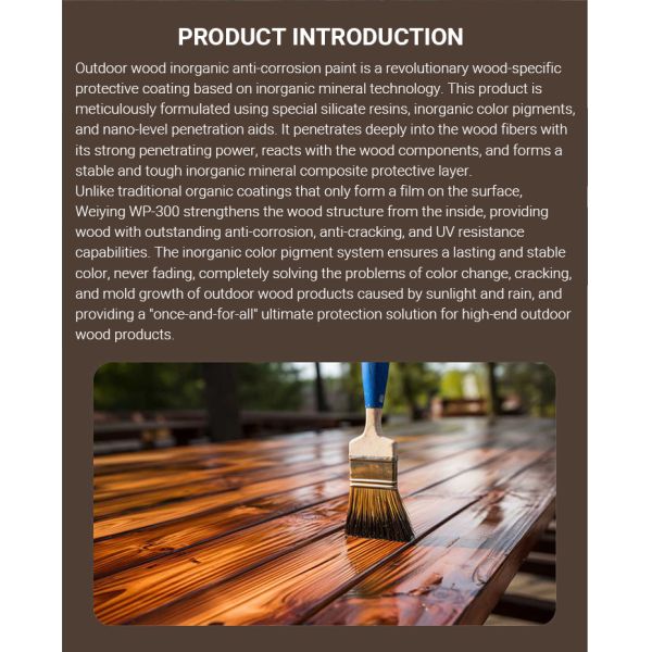 Liquid Coating Water Based Wood Paint  Transparent Acrylic Based Stain