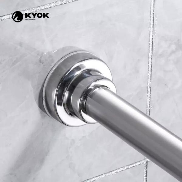 Multicolor Shower Curtain Rod  28mm Diameter Plating Treatment
