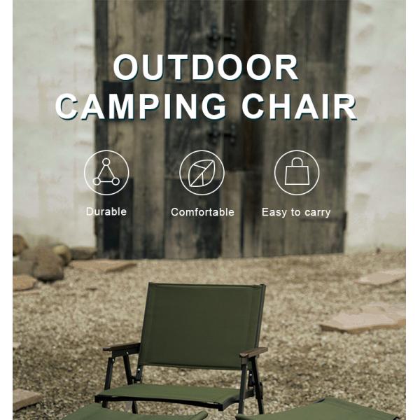 Silla de camping plegable de aluminio acolchada antideslizante 54x52x78cm, capacidad 100kg