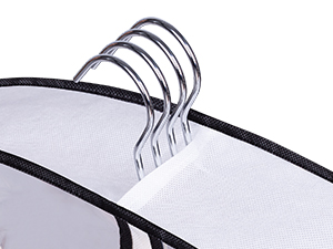 Customized Non-Woven Men'S Suit Bag For Travel Dust Folding Garment Bags PVC Clear Hanging Zip Suit Cover Bag