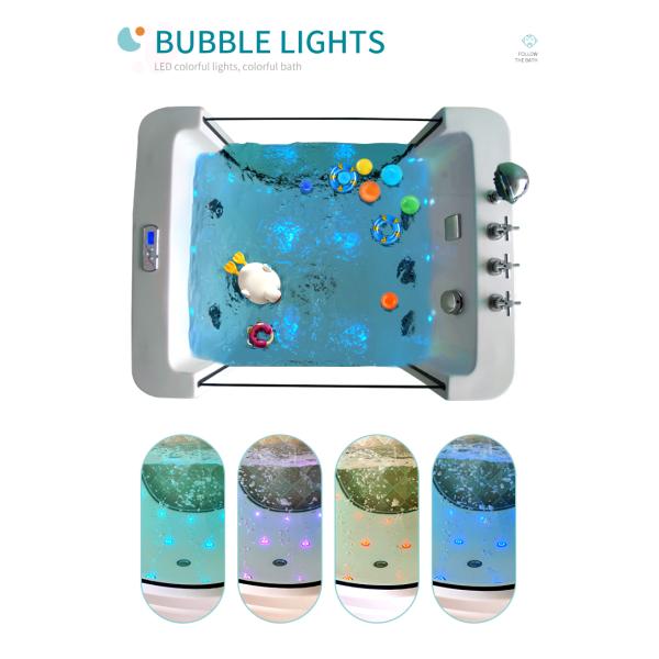 1.1m Baby Whirlpool Spa Bathtub Indoor Home Hydrotherapy Acrylic