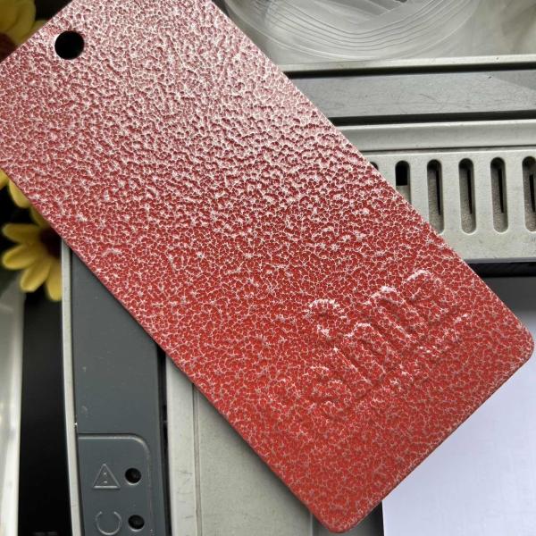 Red Copper Hammer Wrinkle Texture Crack Electrostatic Spraying Powder Coating Paint