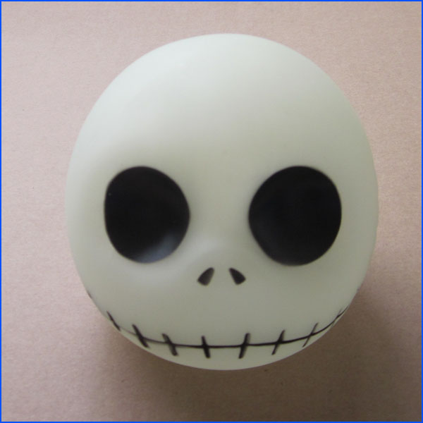 Cartoon plastic death head money bank, zombie vinyl piggy bank gifts for kids or promotion