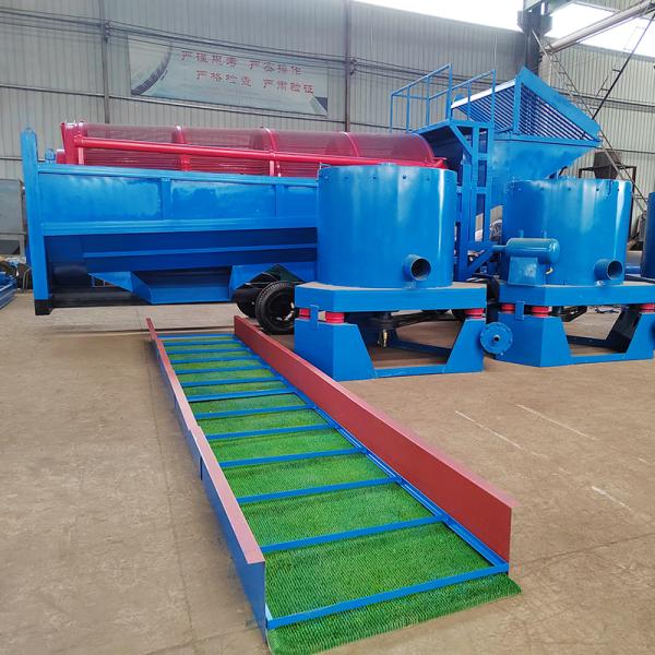6500 KG Gold Machinery Separator Mobile Gold Trommel Wash Plant