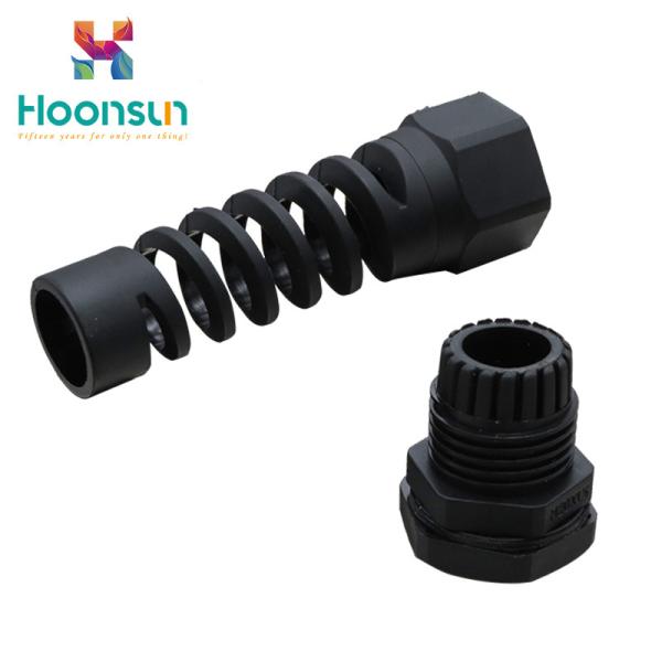 Nylon Strain Relief Spiral Metric Cable Gland Rubber Seal For M Thread