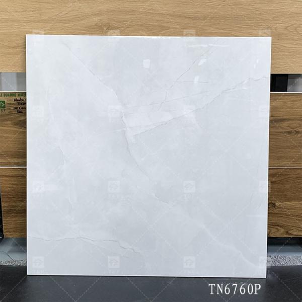Full Body Gray Color Marble Look Porcelain Glossy Tile For Interior Floor And Wall