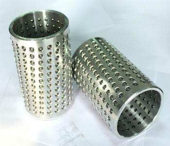 Silver Ball Bearing Retainer Cage Steel Base 30N/Mm2 Bearing Pressure