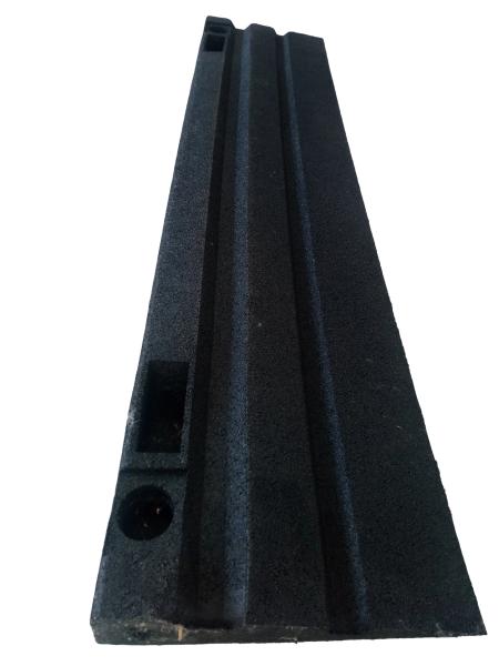 Recycled Rubber Ramp Edge 1000x200x30mm Transition Rubber Threshold Ramp Black