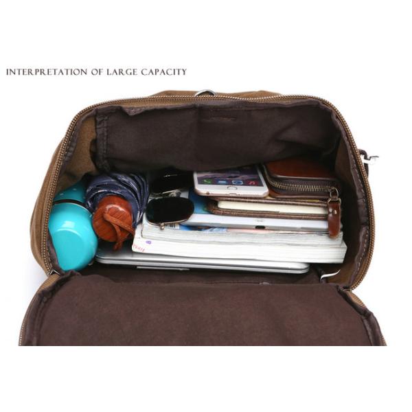 Unisex Stylish Travel Backpacks , Large Capacity Canvas Bucket Backpack