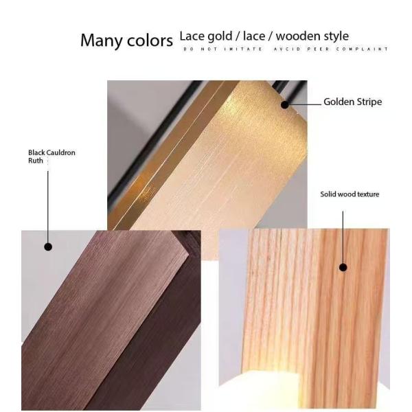 Apartamento Duplex de escalera de loft con lámparas de luz con elegir simple moderno para la villa anillo lámparas de luz largas 10KG de oro / diseño personalizado