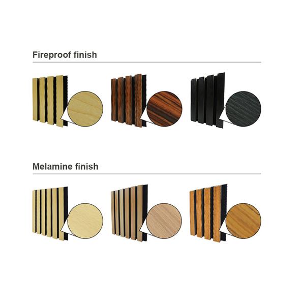 Wall Ceiling 3D Fluted Wood Wall Panels Sound Absorbing Elegant Design