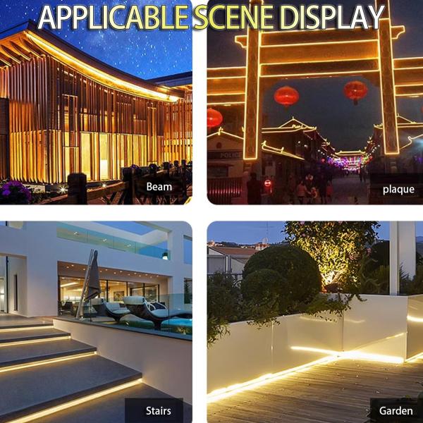 Струнообразовательная поверхность 24В светодиодная световая лента для наружного освещения особой яркости