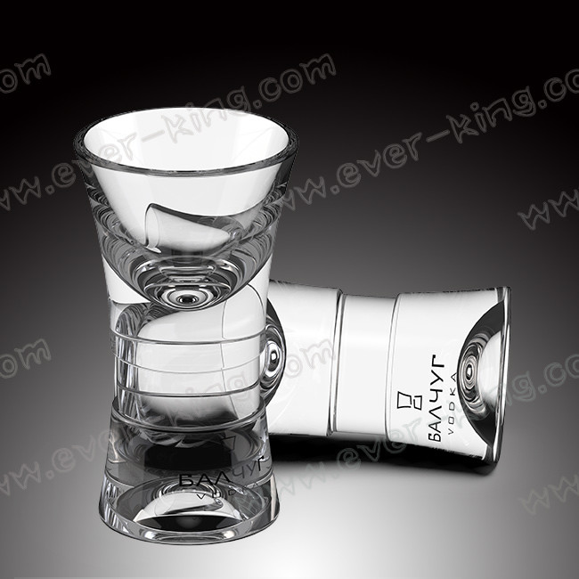 чашка стопки формы пули горячей продажи 50ml тяжелая нижняя