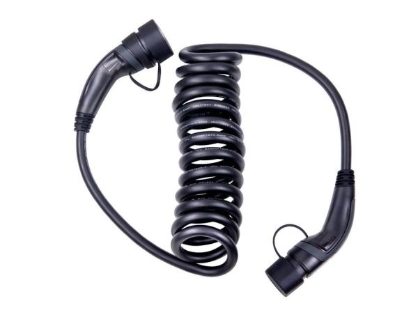 Spiral 7kW Type 2 To Type 2 Charging Cable 32A 250V 1 Phase