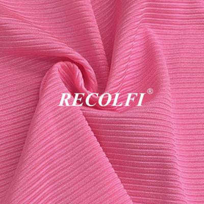Shinny Activewear Knit Fabric Weft Knitted Rib Yoga Wear Casual Leggings