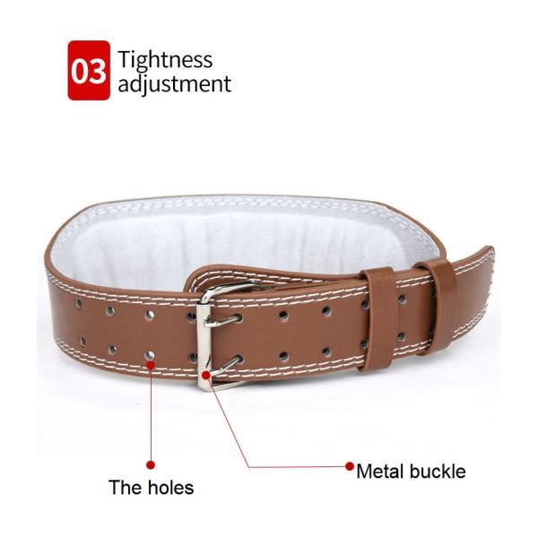 Heavy Duty Workout Boxing Gym Equipments Weight Lifting PU Leather Gym Belt