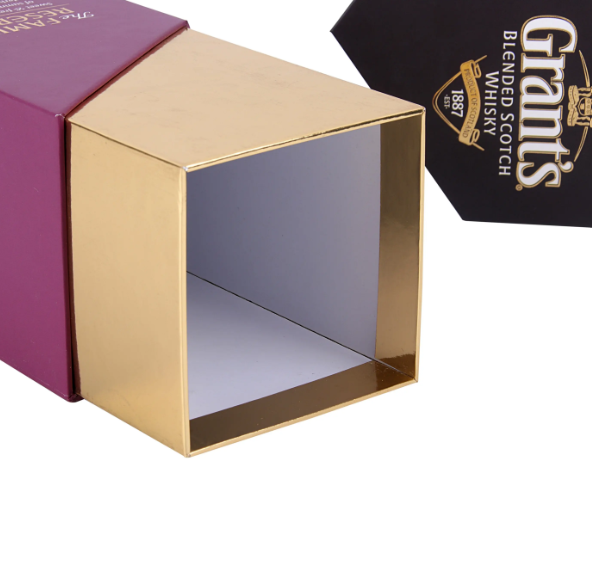 High Grade Custom Cardboard Makeup Packaging Gold Hollow Perfume Packaging Box