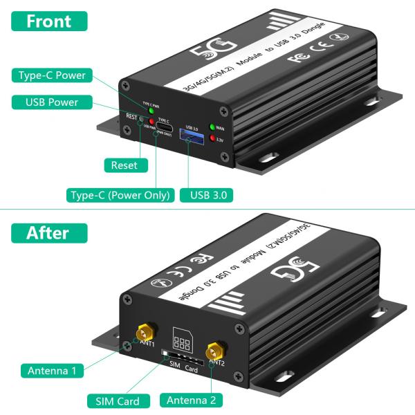 Новая версия NGFF(M.2) клавиатура B на USB 3.0 Адаптер с картой Слот и дополнительное питание для 3G / 4G / 5G Модуль