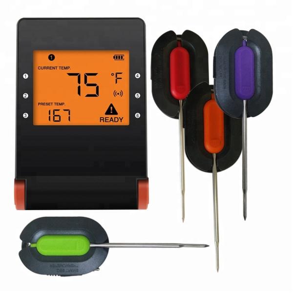 2 Probe Barbecue Meat Thermometer / Bluetooth Wireless Barbecue Thermometer Indoor Outdoor
