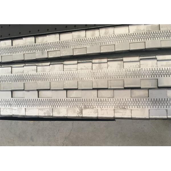 Banda transportadora plateada de metal de los SS para las piezas de maquinaria de comida de la deshidratación Transort