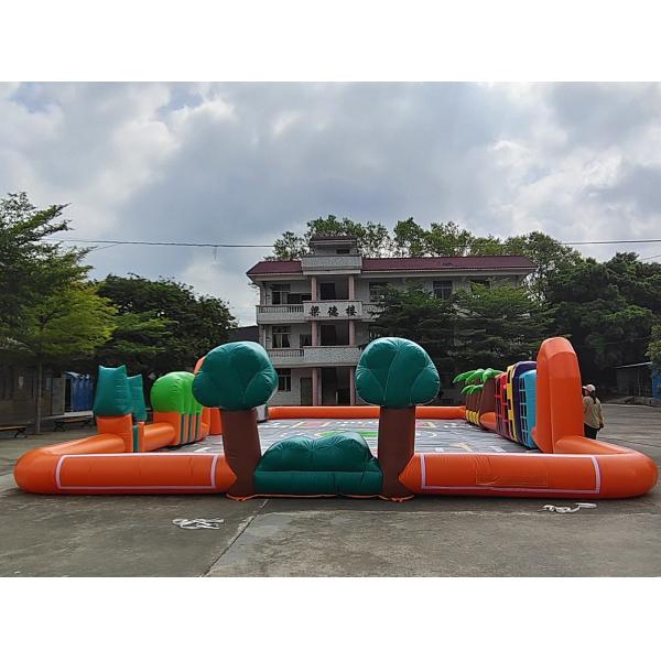 Коммерческая открытая надувная спортивная игра надувная симулируемая городская дорога надувная гоночная трасса воздушная трасса