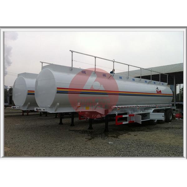 Heavy Oil Fuel Tank Trailer Widely Used To Transport , Tractor Trailer Fuel Tank