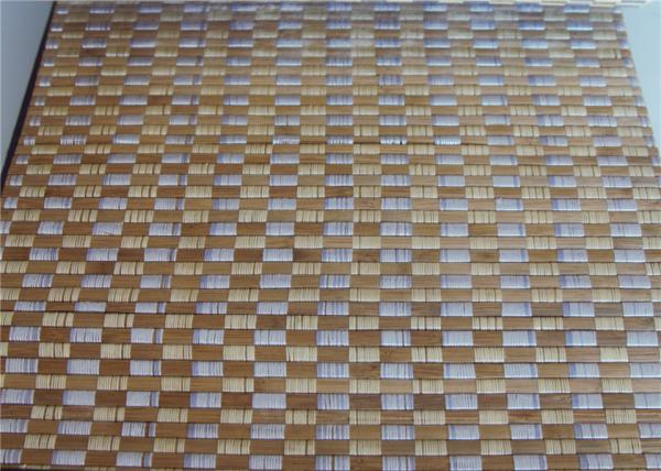 Smooth Surface Bamboo Roller Blinds , Hotel Use Natural Bamboo Roman Shades