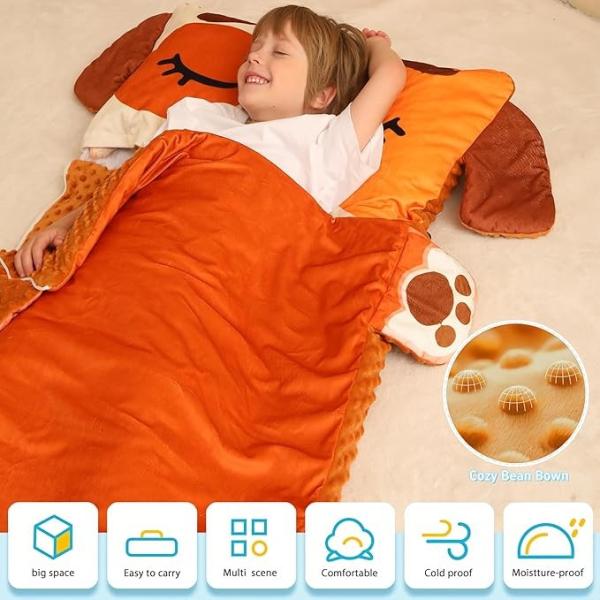 Portable Nap Mats For Preschool Foldable With Polyester Material