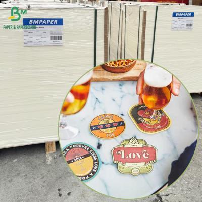 60pt 80pt Both Sides Uncoated Absorbent Pulpboard for Making Bar Hotel Coasters