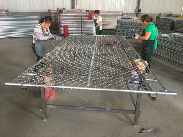 chain link temporary construction fence panels 6FT X 10F Mesh 2 3/8  x 2 3/8 ( 60mm x 60mm ) x 12 gauge wire