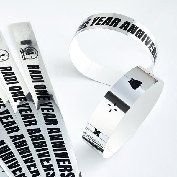 Business Product Gift Promotional Glitter Bracelet Wristband For Your Party Concert Wristbands