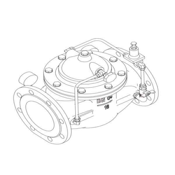 200X Pressure Reducing Water Conservancy Valve Ductile Iron Anti Erosion