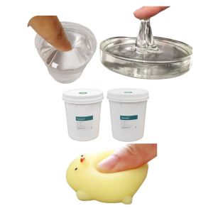 Food Safe Liquid Silicone 200KG Squishy Bulk Silicone Rubber Gel Liquid 1:1 For